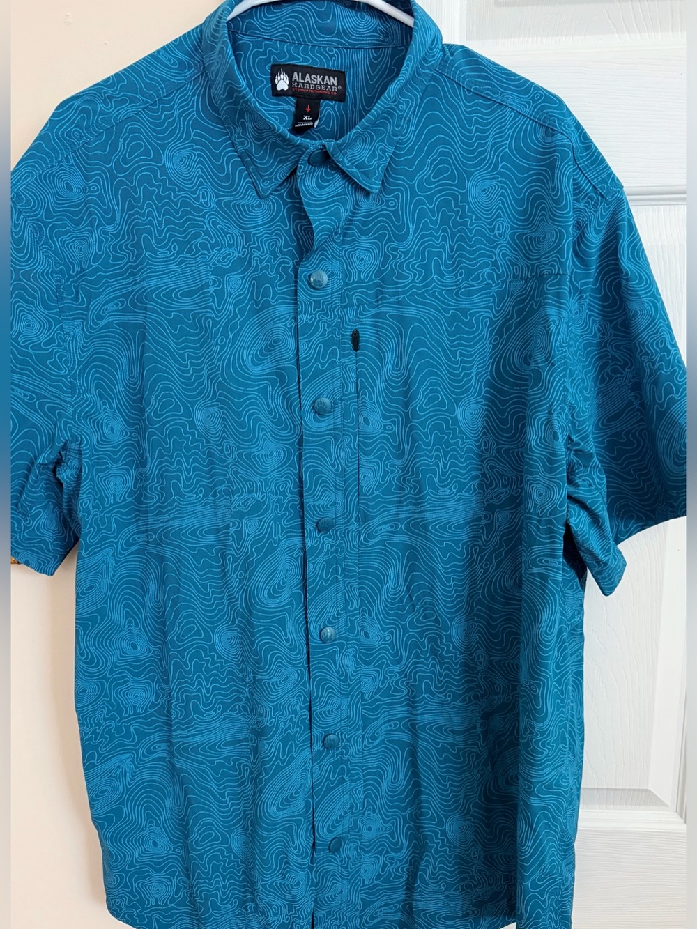 Alaskan Hardgear Blue Men’s XL Short Sleeve Snap Up Shirt